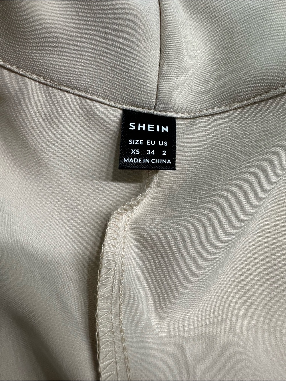 Women's Tailored Open-Front Blazer Jacket - Beige - Picture 5 of 7
